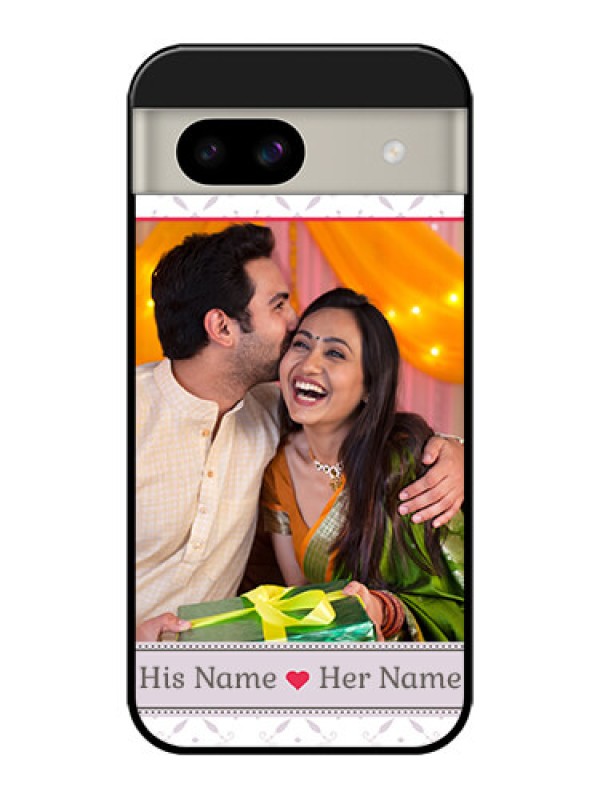 Custom Google Pixel 8A 5G Custom Glass Phone Case - With Photo And Ethnic Design