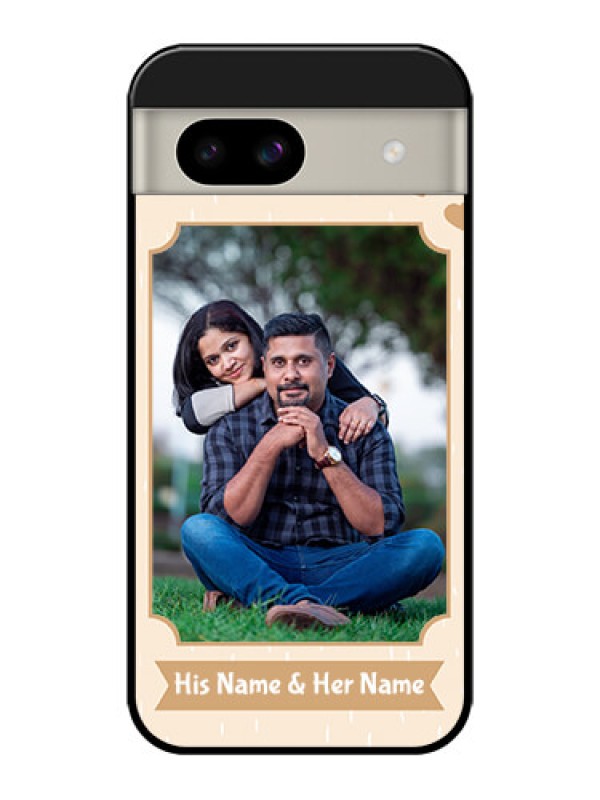 Custom Google Pixel 8A 5G Custom Glass Phone Case - With Confetti Love Design