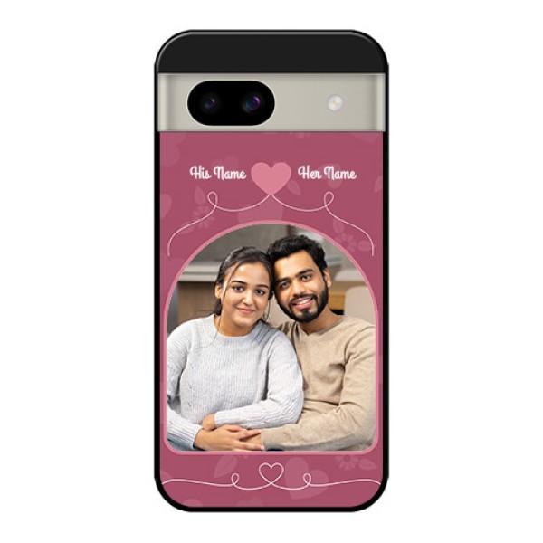 Google Pixel 8A 5G Custom Glass Phone Case - Love Floral Design