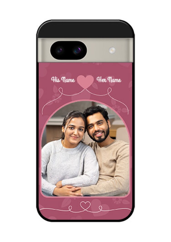 Google Pixel 8A 5G Custom Glass Phone Case - Love Floral Design