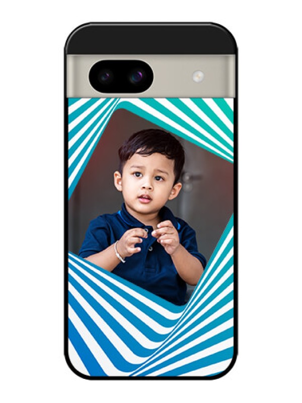 Custom Google Pixel 8A 5G Custom Glass Phone Case - Abstract Spiral Design