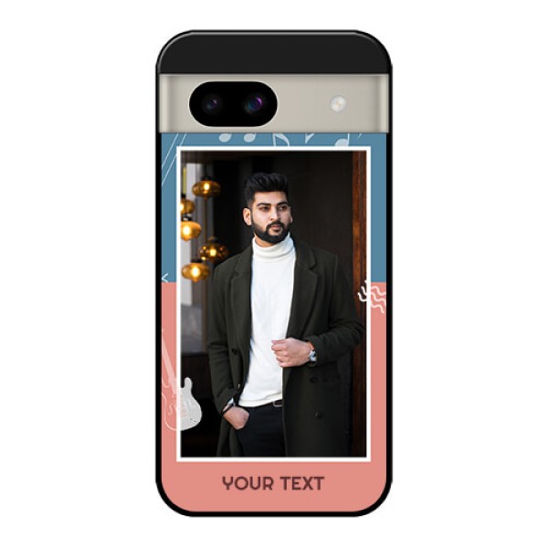 Google Pixel 8A 5G Custom Glass Phone Case - With Color Musical Note Design