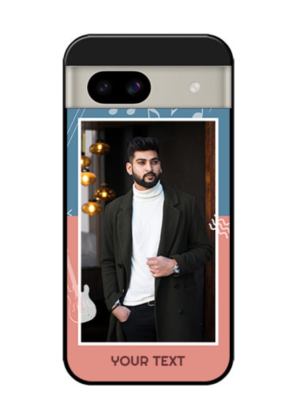 Google Pixel 8A 5G Custom Glass Phone Case - With Color Musical Note Design