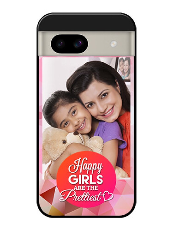 Custom Google Pixel 8A 5G Custom Glass Phone Case - Abstract Triangle Design