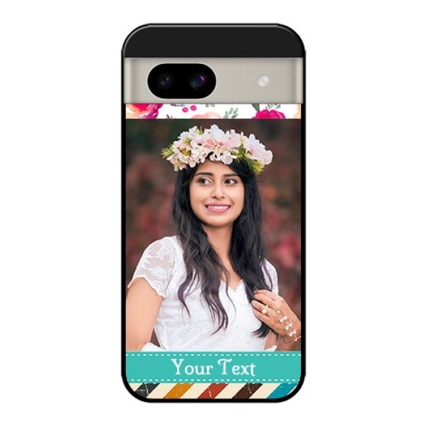 Google Pixel 8A 5G Custom Glass Phone Case - Water Colors Floral Design