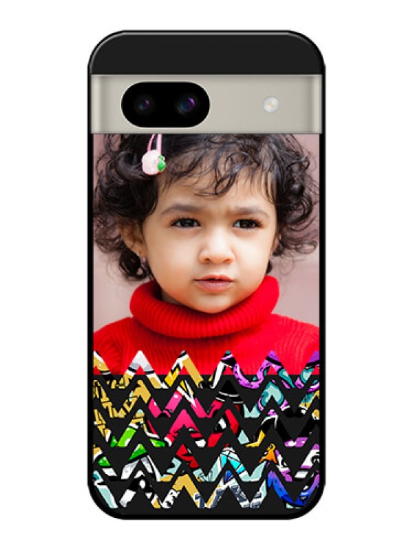 Custom Google Pixel 8A 5G Custom Glass Phone Case - Neon Abstract Design