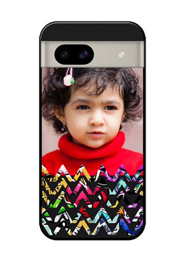 Google Pixel 8A 5G Custom Glass Phone Case - Neon Abstract Design