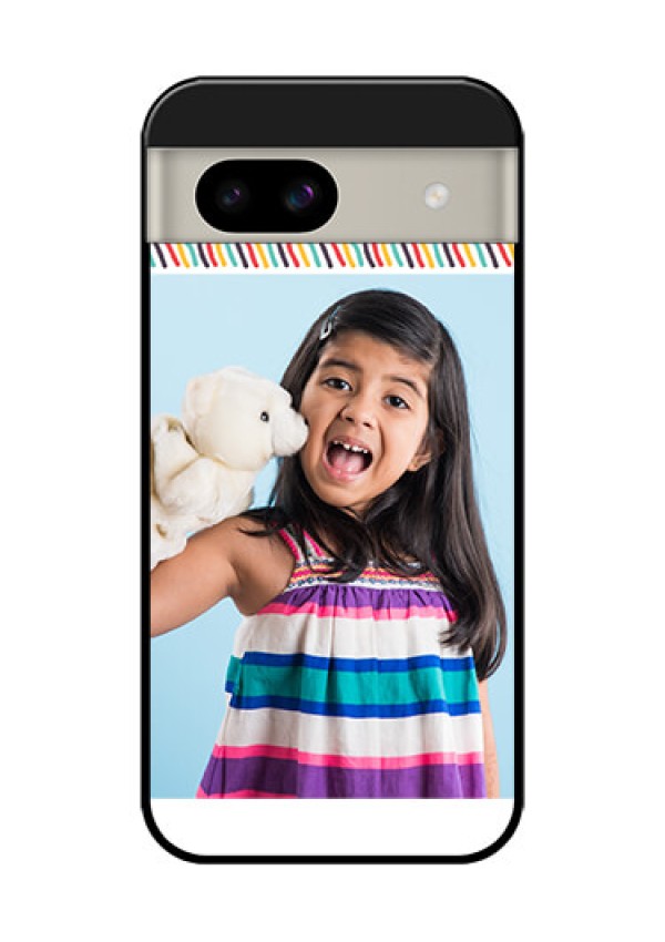 Google Pixel 8A 5G Custom Glass Phone Case - Line Art Design