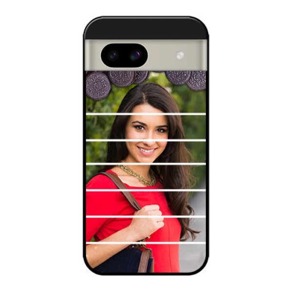 Google Pixel 8A 5G Custom Glass Phone Case - With Oreo Biscuit Design