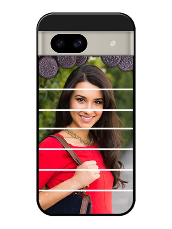 Custom Google Pixel 8A 5G Custom Glass Phone Case - With Oreo Biscuit Design