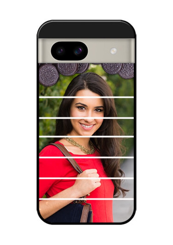 Google Pixel 8A 5G Custom Glass Phone Case - With Oreo Biscuit Design