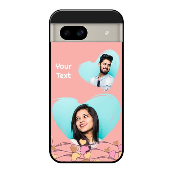 Google Pixel 8A 5G Custom Glass Phone Case - Love Doodle Design