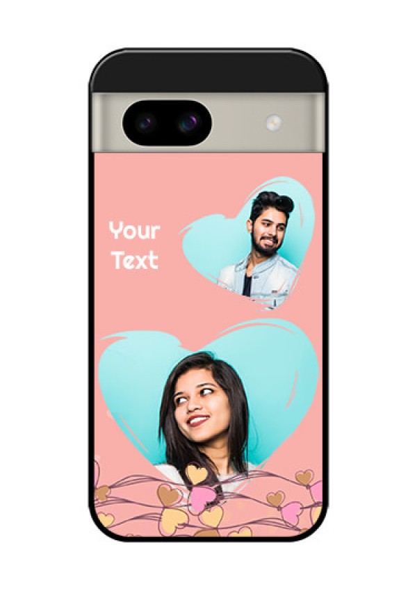 Google Pixel 8A 5G Custom Glass Phone Case - Love Doodle Design