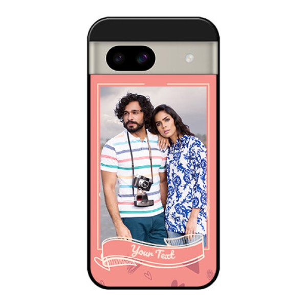 Google Pixel 8A 5G Custom Glass Phone Case - Love Doodle Art Design
