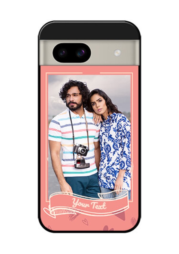 Google Pixel 8A 5G Custom Glass Phone Case - Love Doodle Art Design
