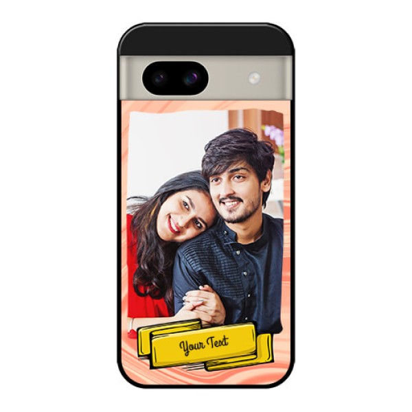 Google Pixel 8A 5G Custom Glass Phone Case - Marble Texture Design