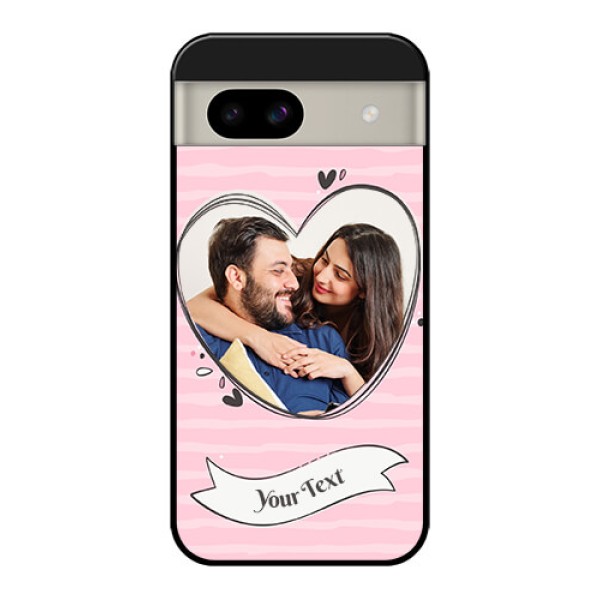 Google Pixel 8A 5G Custom Glass Phone Case - Vintage Heart Design