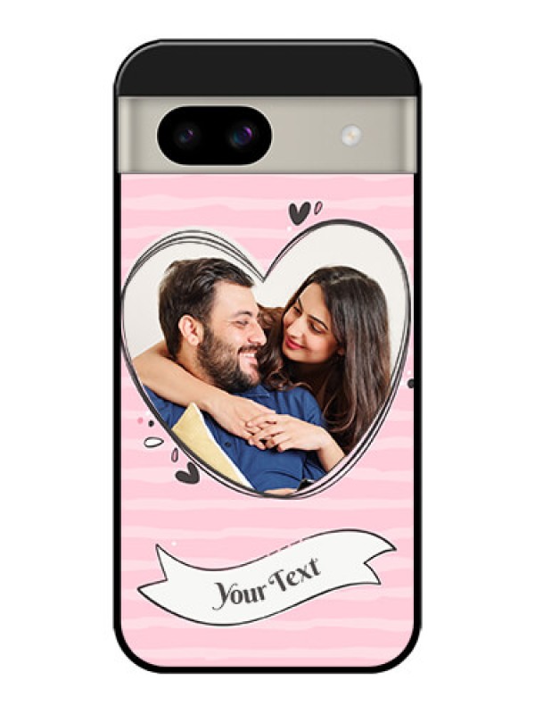 Custom Google Pixel 8A 5G Custom Glass Phone Case - Vintage Heart Design