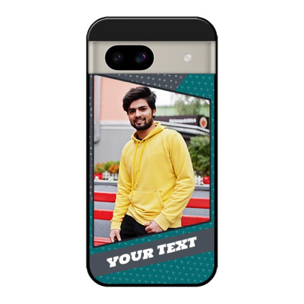 Google Pixel 8A 5G Custom Glass Phone Case - Background Pattern Design With Quote