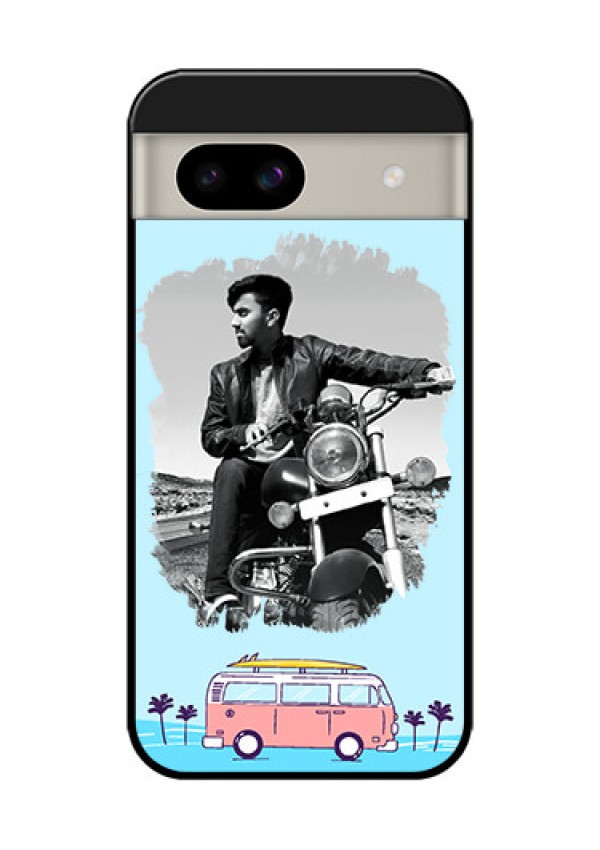 Google Pixel 8A 5G Custom Glass Phone Case - Travel and Adventure Design