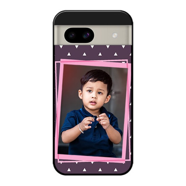 Google Pixel 8A 5G Custom Glass Phone Case - Triangle Pattern Dotted Design