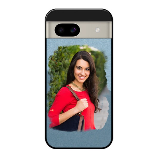 Google Pixel 8A 5G Custom Glass Phone Case - Grunge Line Art Design