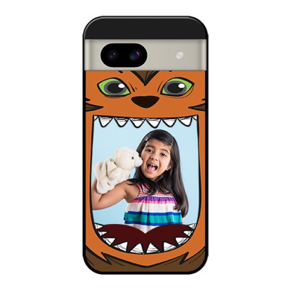 Google Pixel 8A 5G Custom Glass Phone Case - Owl Monster Back Case Design
