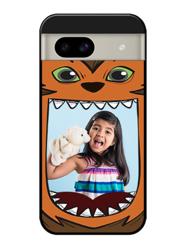 Custom Google Pixel 8A 5G Custom Glass Phone Case - Owl Monster Back Case Design