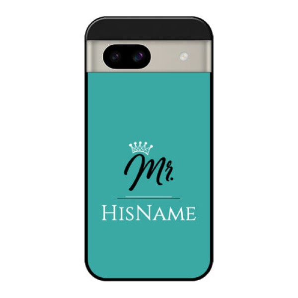 Google Pixel 8A 5G Custom Glass Phone Case - Mr With Name Design