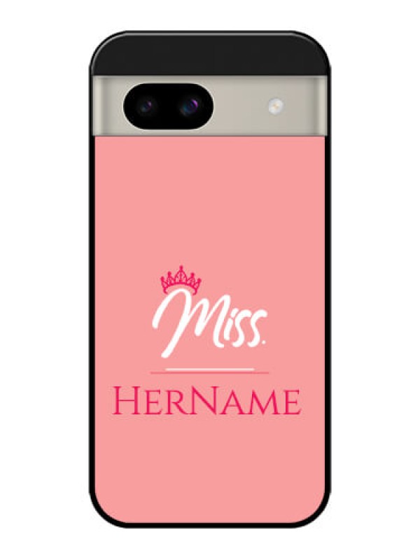 Custom Google Pixel 8A 5G Custom Glass Phone Case - Mrs With Name Design