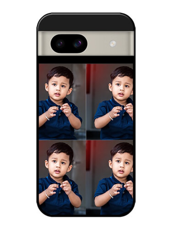 Custom Google Pixel 8A 5G Custom Glass Phone Case - 4 Image Holder Design