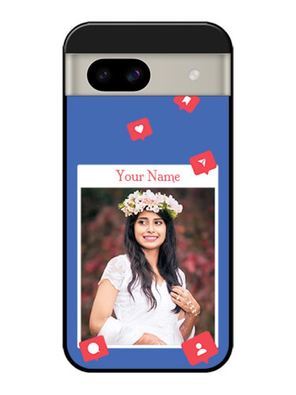 Custom Google Pixel 8A 5G Custom Glass Phone Case - Like Share And Comment Design