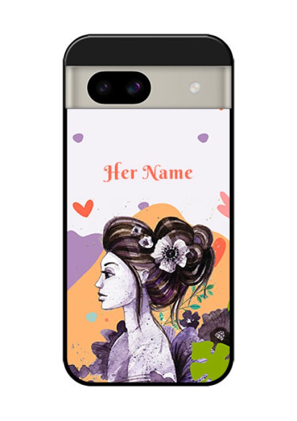 Google Pixel 8A 5G Custom Glass Phone Case - Woman And Nature Design