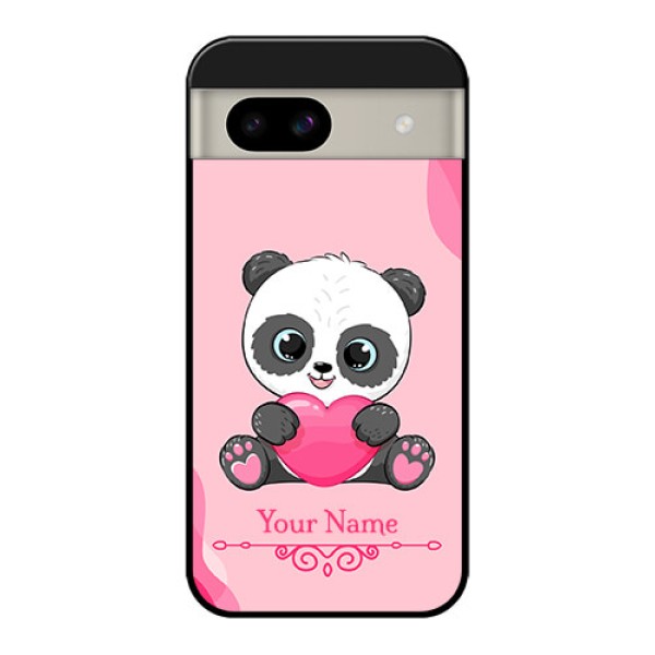 Google Pixel 8A 5G Custom Glass Phone Case - Cute Panda Design