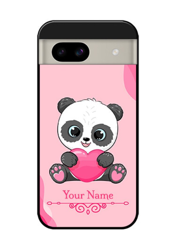 Google Pixel 8A 5G Custom Glass Phone Case - Cute Panda Design