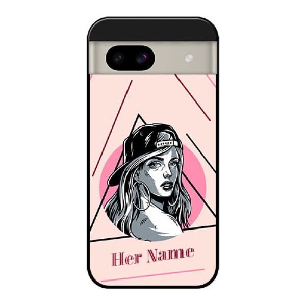 Google Pixel 8A 5G Custom Glass Phone Case - Rockstar Girl Design
