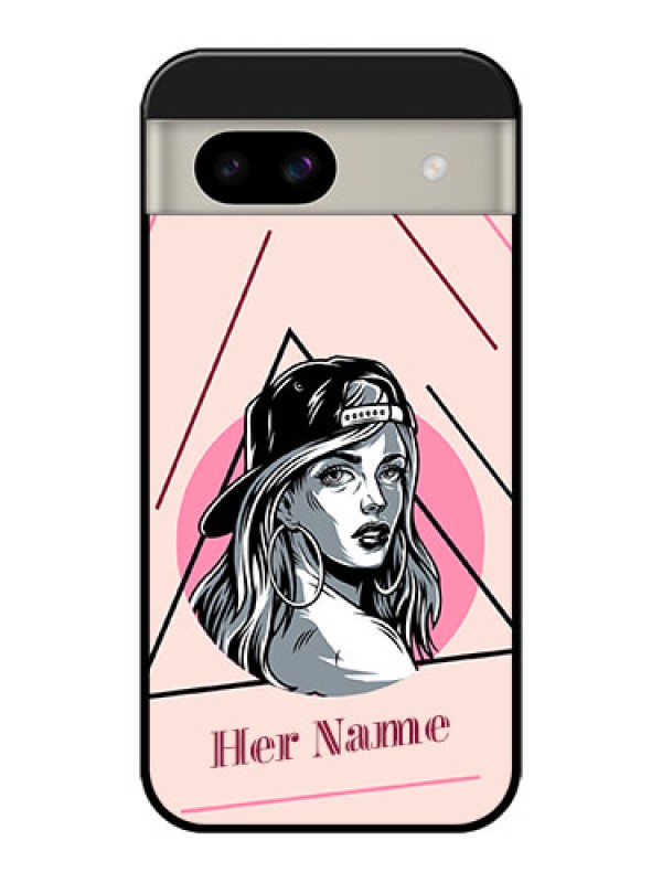 Custom Google Pixel 8A 5G Custom Glass Phone Case - Rockstar Girl Design