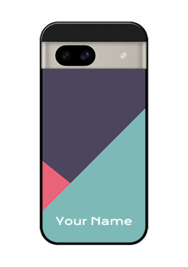 Google Pixel 8A 5G Custom Glass Phone Case - Tri Color Abstract Design
