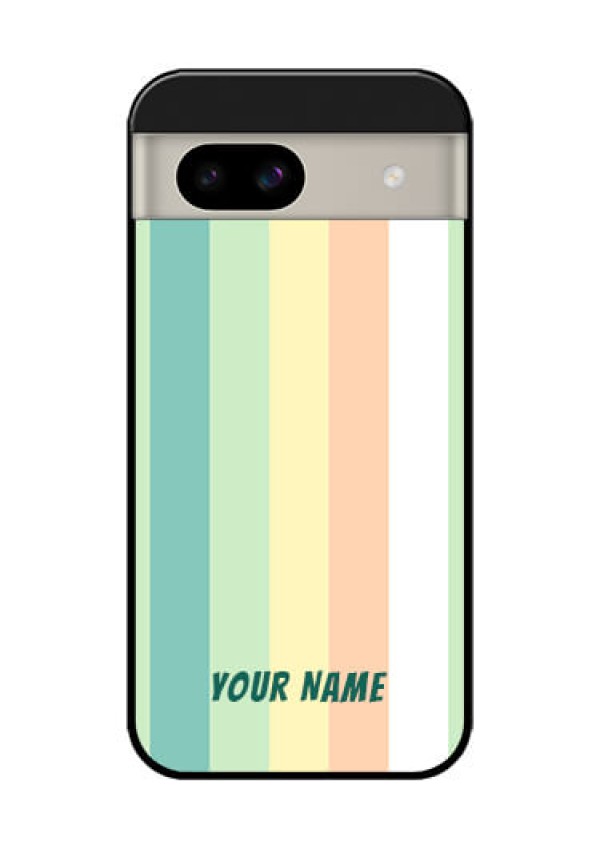 Google Pixel 8A 5G Custom Glass Phone Case - Multi - Colour Stripes Design