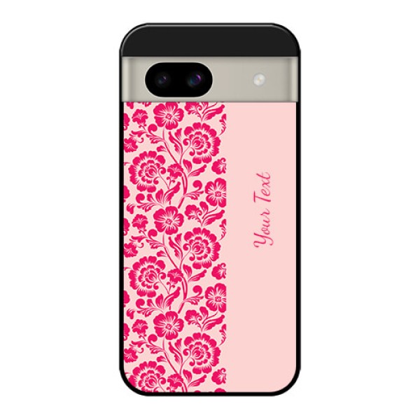 Google Pixel 8A 5G Custom Glass Phone Case - Attractive Floral Pattern Design