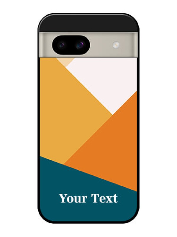 Custom Google Pixel 8A 5G Custom Glass Phone Case - Stacked Multi - Colour Design