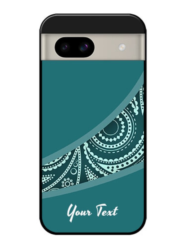 Custom Google Pixel 8A 5G Custom Glass Phone Case - Semi Visible Floral Design