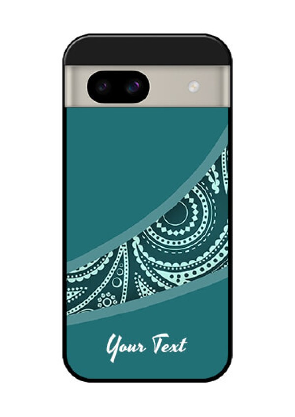 Google Pixel 8A 5G Custom Glass Phone Case - Semi Visible Floral Design