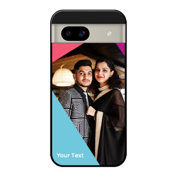 Google Pixel 8A 5G Custom Glass Phone Case - Stacked Triple Colour Design