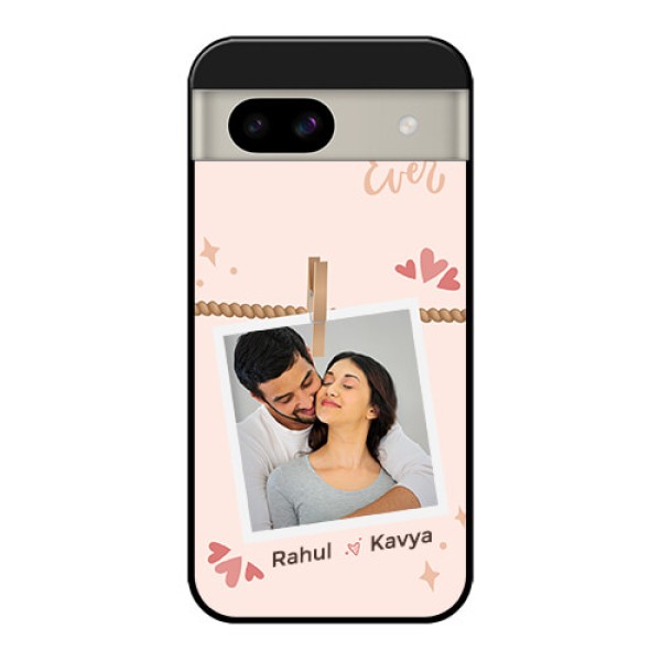 Google Pixel 8A 5G Custom Glass Phone Case - Forever And Ever Love Design