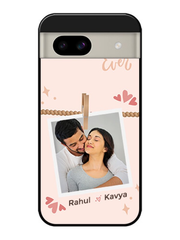 Custom Google Pixel 8A 5G Custom Glass Phone Case - Forever And Ever Love Design