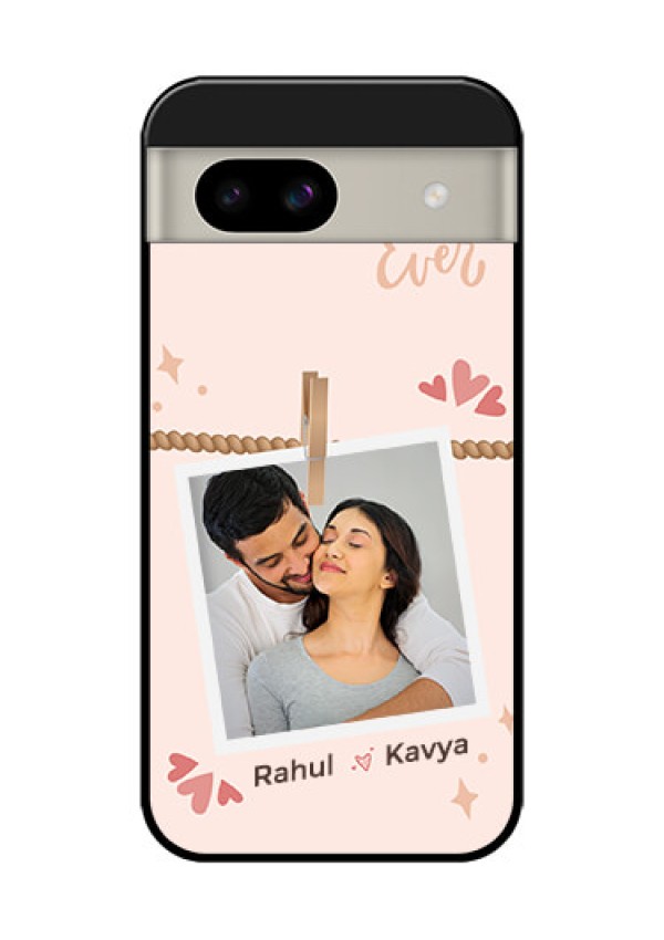 Google Pixel 8A 5G Custom Glass Phone Case - Forever And Ever Love Design
