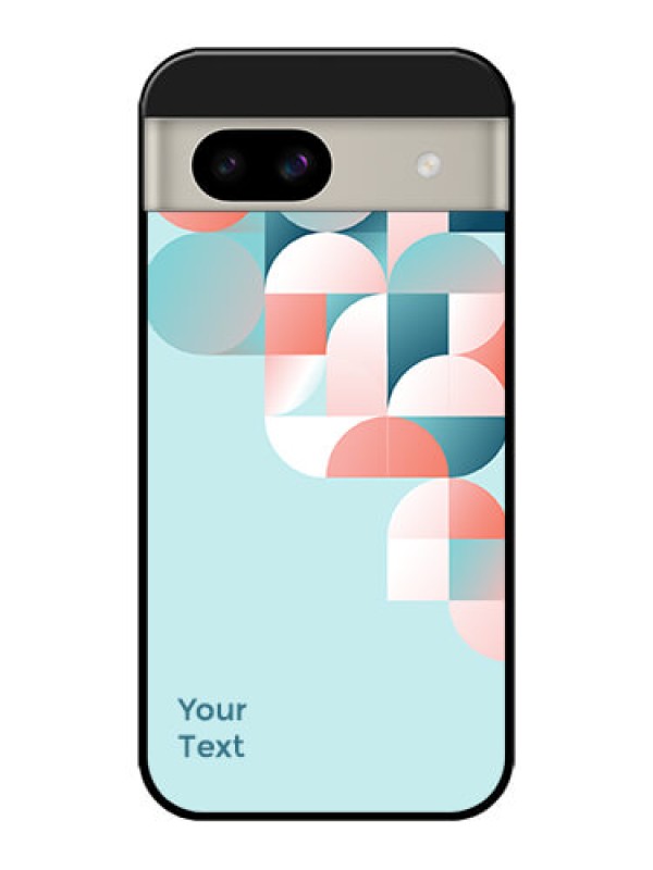 Custom Google Pixel 8A 5G Custom Glass Phone Case - Stylish Semi - Circle Pattern Design