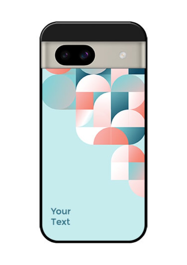 Google Pixel 8A 5G Custom Glass Phone Case - Stylish Semi - Circle Pattern Design