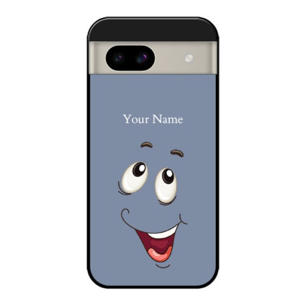 Google Pixel 8A 5G Custom Glass Phone Case - Laughing Cartoon Face Design
